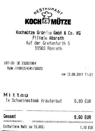 utfg Hffner Kochmtze Restaurant